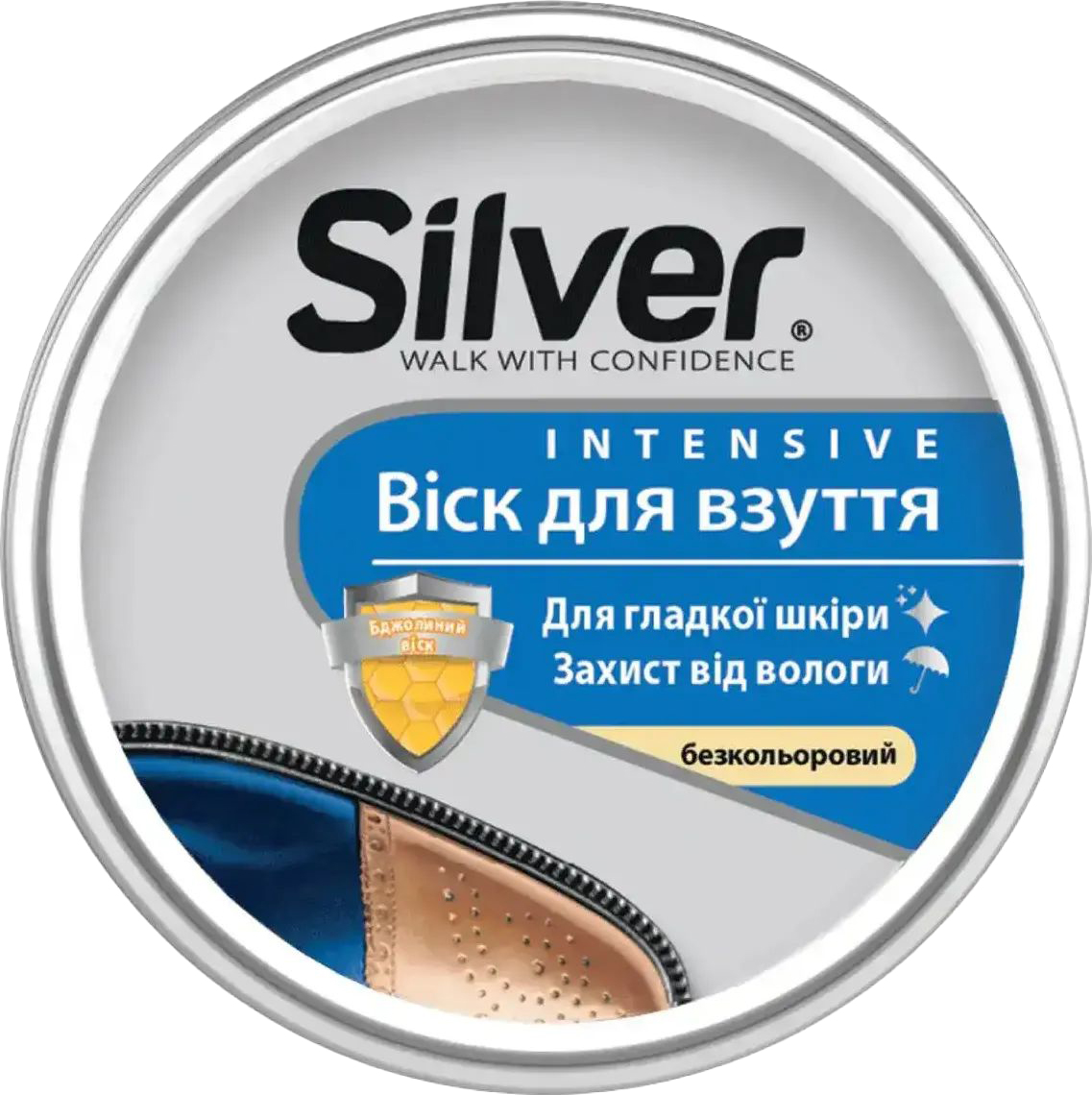 Віск для взуття Silver 50 мл безкольоровий (8690757010388) - Фото 1