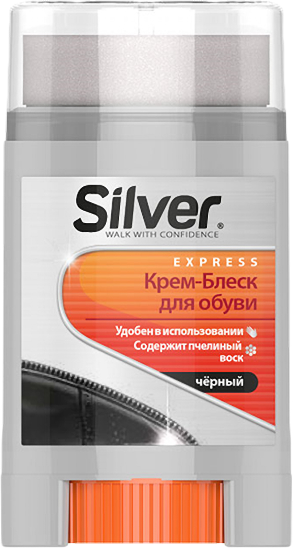 Блиск для взуття Silver 50 мл чорний (8690757162025) - Фото 1
