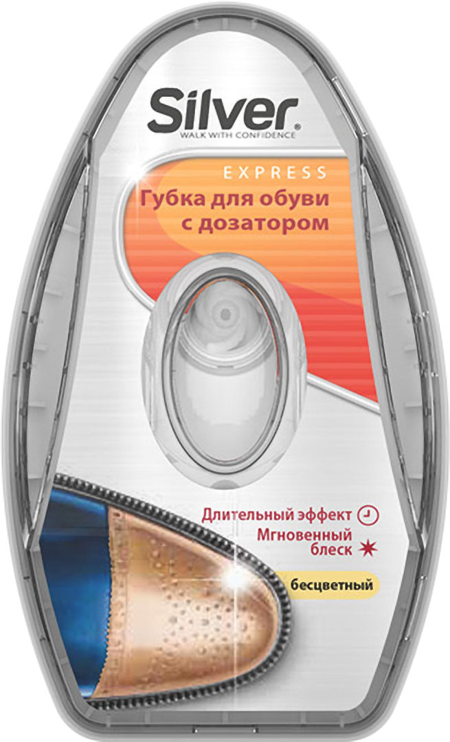 Губка для обуви Silver 6 мл натуральная (8690757001980) - Фото 1