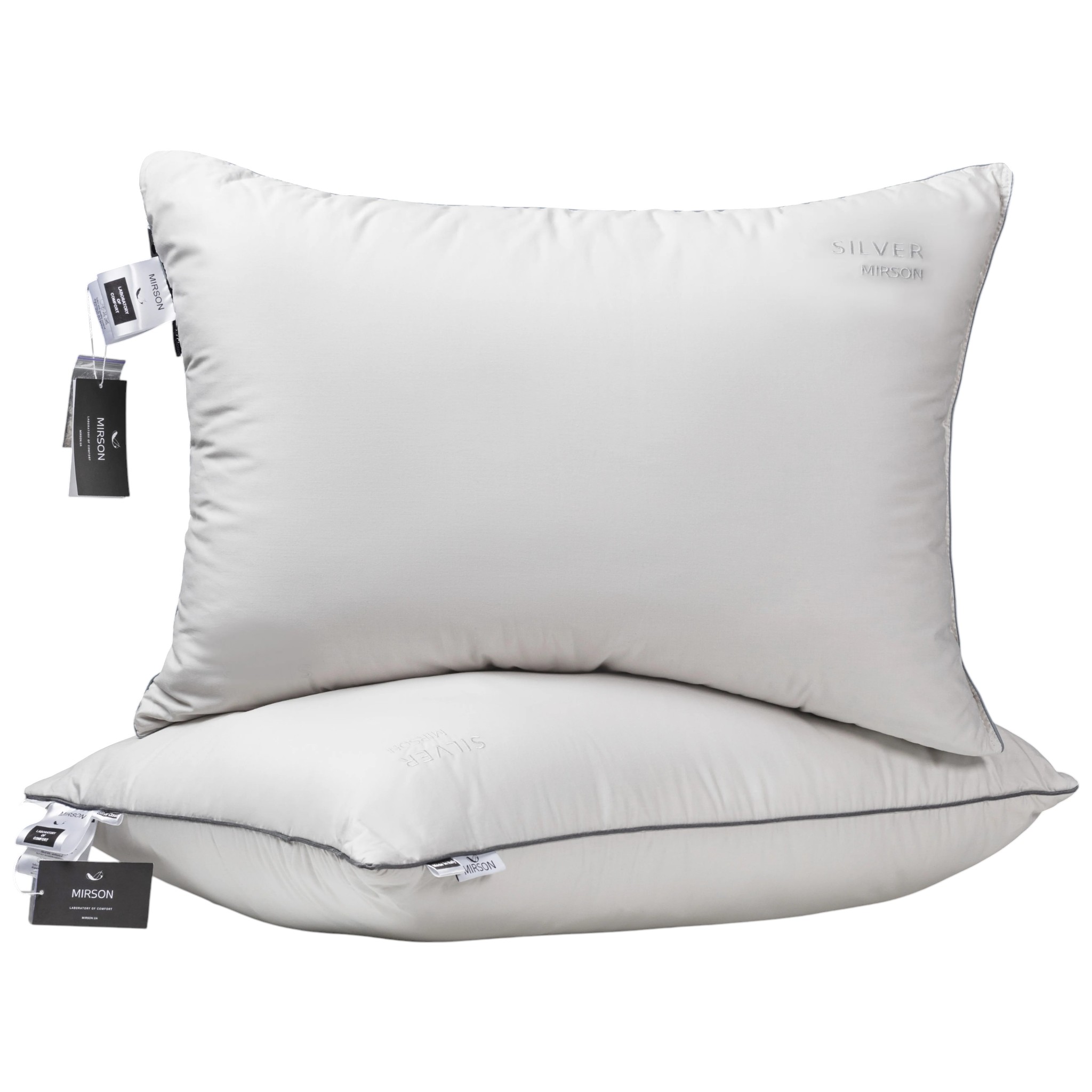 Купити Подушка стандартна MirSon №208 Silver Cloud 70х70 см (2200009349003) - Фото 1 Подушка стандартна MirSon №208 Silver Cloud 70х70 см (2200009349003) - Фото 1