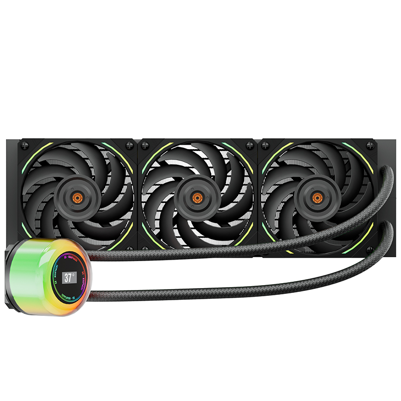 Водяная система охлаждения 1stPlayer CC-360 Black - Фото 1