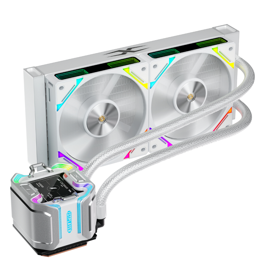 Водяная система охлаждения 1stPlayer X-240 White - Фото 1