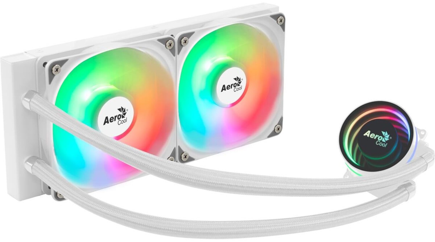 Водяная система охлаждения AEROCOOL Oasis L240 White (ACLA-OA24117.21) - Фото 1