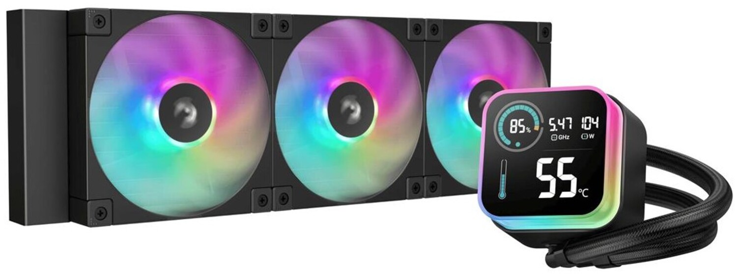 Водяная система охлаждения Deepcool LQ360 Black (R-LQ360-BKLSMW-G-1) - Фото 1