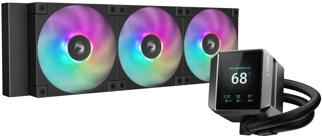 Водяная система охлаждения Deepcool Mystique 360 ARGB Black (R-LX750-BKADSNC-G-1) - Фото 1