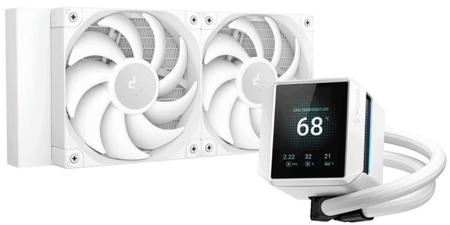 Водяная система охлаждения Deepcool Mystique 240 White (R-LX240-WHDSNMP-G-1) - Фото 1