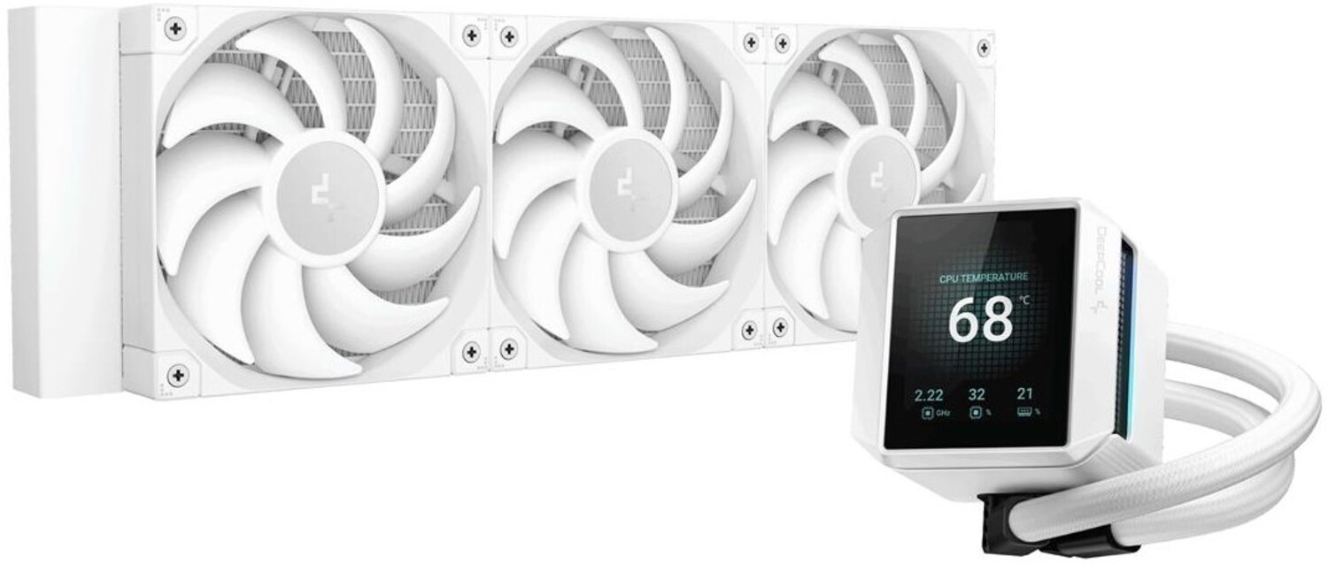 Водяная система охлаждения Deepcool Mystique 360 White (R-LX360-WHDSNMP-G-1) - Фото 1