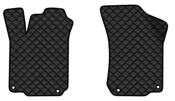 Килимки з екошкіри в салон авто передні EVAtech для Octavia A4 Tour Skoda 1996-2010 1 покоління Combi EU (SK11546A2AV4BBB) - Фото 1