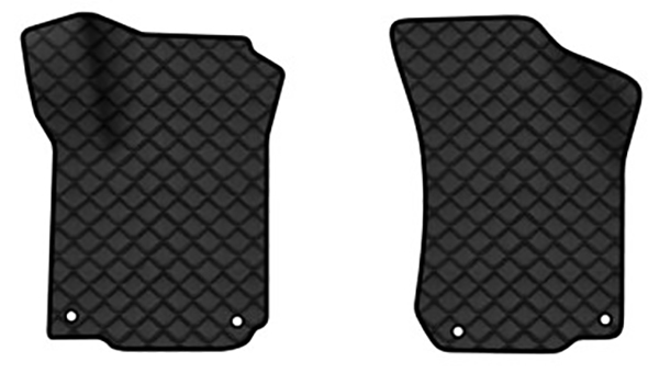 Коврики из экокожи в салон авто передние EVAtech для Octavia A4 Tour Skoda 1996-2010 1 поколение Combi EU (SK11546AD2AV4BBB) - Фото 1