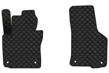 Коврики из экокожи в салон авто передние EVAtech для Octavia A5 (MT, 8 clips) Skoda 2004-2013 2 поколение Liftback EU (SK12150AV2AV4BBB) - Фото 1