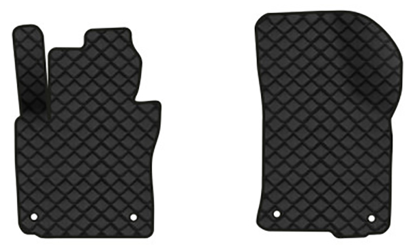 Коврики из экокожи в салон авто передние EVAtech для Octavia A5 (MT, 4 clips) Skoda 2004-2013 2 поколение Liftback EU (SK12154A2AV4BBB) - Фото 1