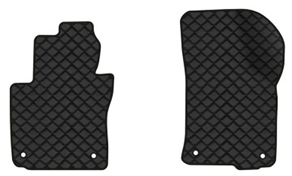 Коврики из экокожи в салон авто передние EVAtech для Octavia A5 (MT, 4 clips) Skoda 2004-2013 2 поколение Liftback EU (SK12154AB2AV4BBB) - Фото 1