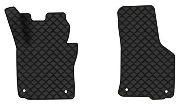 Коврики из экокожи в салон авто передние EVAtech для Octavia A5 (MT, 4 clips) Skoda 2004-2013 2 поколение Liftback EU (SK12154AE2AV4BBB) - Фото 1