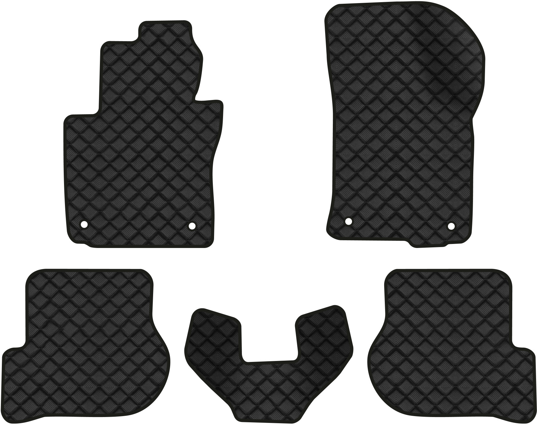 Коврики из экокожи в салон авто EVAtech ECO для Octavia A5 (MT, 4 clips) Skoda 2004-2013 2 поколение Liftback EU SK12154CB5AV4BBB - Фото 1