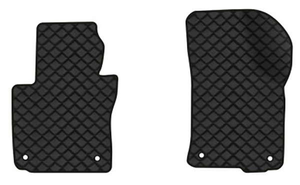 Коврики из экокожи в салон авто передние EVAtech для Octavia A5 (AT, 4 clips) Skoda 2004-2013 2 поколение Combi EU (SK12155AB2AV4BBB) - Фото 1