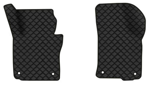 Коврики из экокожи в салон авто передние EVAtech для Octavia A5 (AT, 4 clips) Skoda 2004-2013 2 поколение Combi EU (SK12155AD2AV4BBB) - Фото 1