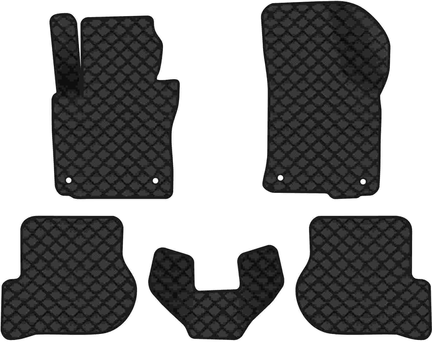 Коврики из экокожи в салон авто EVAtech ECO для Octavia A5 (AT, 4 clips) Skoda 2004-2013 2 поколение Combi EU SK12155C5AV4BBB - Фото 1