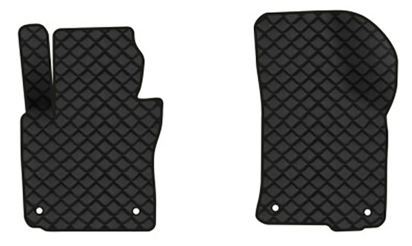 Коврики из экокожи в салон авто передние EVAtech для Octavia A5 (AT, 4 clips) Skoda 2004-2013 2 поколение Liftback EU (SK12157A2AV4BBB) - Фото 1