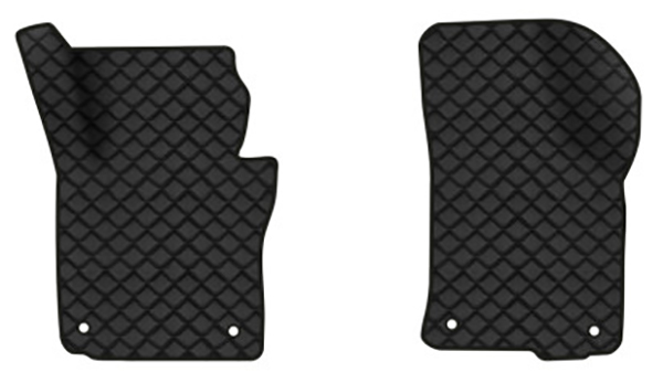 Коврики из экокожи в салон авто передние EVAtech для Octavia A5 (AT, 4 clips) Skoda 2004-2013 2 поколение Liftback EU (SK12157AD2AV4BBB) - Фото 1