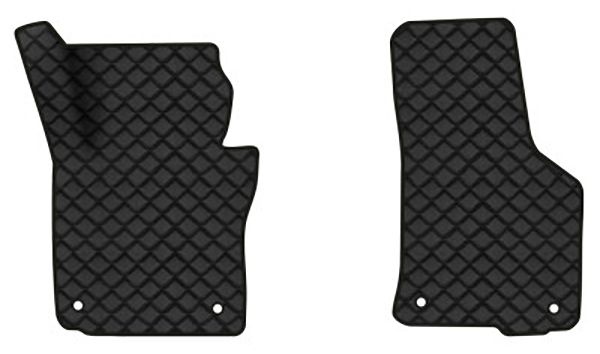 Коврики из экокожи в салон авто передние EVAtech для Octavia A5 (AT, 4 clips) Skoda 2004-2013 2 поколение Liftback EU (SK12157AE2AV4BBB) - Фото 1