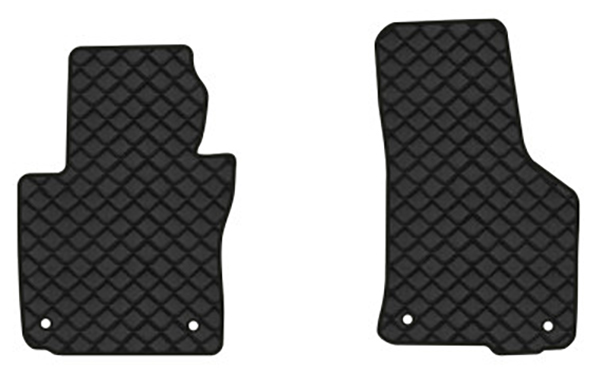 Коврики из экокожи в салон авто передние EVAtech для Octavia A5 (AT, 4 clips) Skoda 2004-2013 2 поколение Liftback EU (SK12157AG2AV4BBB) - Фото 1