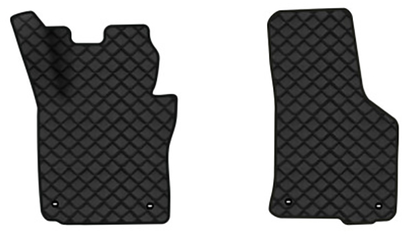 Коврики из экокожи в салон авто передние EVAtech для Octavia A5 (MT, 8 clips) Skoda 2004-2013 2 поколение Liftback EU (SK12159AE2TL4BBB) - Фото 1