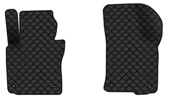 Коврики из экокожи в салон авто передние EVAtech для Octavia A5 (AT, 8 clips) Skoda 2004-2013 2 поколение Combi EU (SK12160A2TL4BBB) - Фото 1