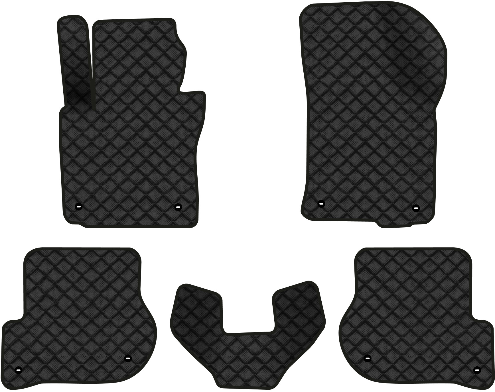 Коврики из экокожи в салон авто EVAtech ECO для Octavia A5 (AT, 8 clips) Skoda 2004-2013 2 поколение Combi EU SK12160C5TL8BBB - Фото 1
