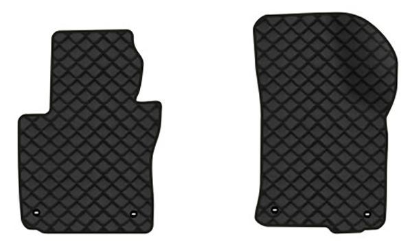 Коврики из экокожи в салон авто передние EVAtech для Octavia A5 (AT, 8 clips) Skoda 2004-2013 2 поколение Liftback EU (SK12161AB2TL4BBB) - Фото 1