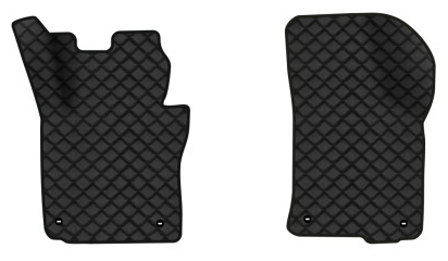 Коврики из экокожи в салон авто передние EVAtech для Octavia A5 (MT, 4 clips) Skoda 2004-2013 2 поколение Liftback EU (SK12163AD2TL4BBB) - Фото 1