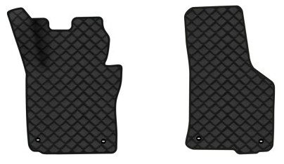 Коврики из экокожи в салон авто передние EVAtech для Octavia A5 (MT, 4 clips) Skoda 2004-2013 2 поколение Liftback EU (SK12163AE2TL4BBB) - Фото 1