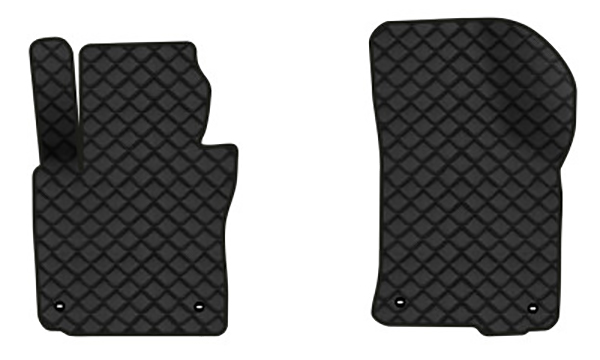 Коврики из экокожи в салон авто передние EVAtech для Octavia A5 (AT, 4 clips) Skoda 2004-2013 2 поколение Combi EU (SK12164A2TL4BBB) - Фото 1