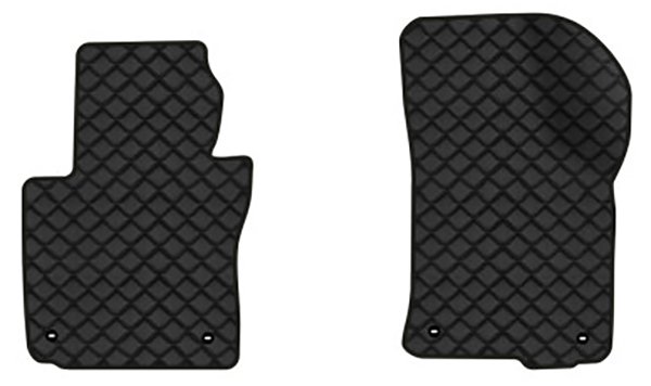 Коврики из экокожи в салон авто передние EVAtech для Octavia A5 (AT, 4 clips) Skoda 2004-2013 2 поколение Combi EU (SK12164AB2TL4BBB) - Фото 1