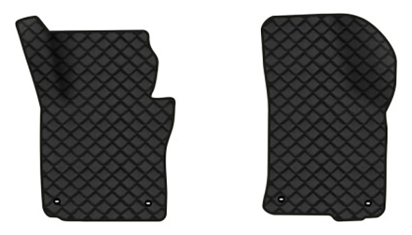 Коврики из экокожи в салон авто передние EVAtech для Octavia A5 (AT, 4 clips) Skoda 2004-2013 2 поколение Combi EU (SK12164AD2TL4BBB) - Фото 1