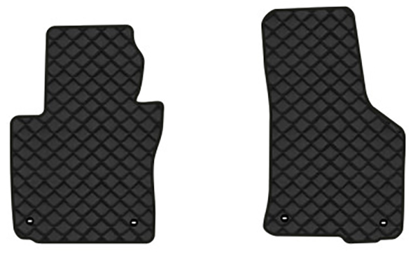 Коврики из экокожи в салон авто передние EVAtech для Octavia A5 (AT, 4 clips) Skoda 2004-2013 2 поколение Combi EU (SK12164AG2TL4BBB) - Фото 1