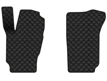 Килимки з екошкіри в салон авто передні EVAtech для Fabia (6Y) Skoda 1999-2007 1 покоління Htb EU (SK1628A2BBB) - Фото 1