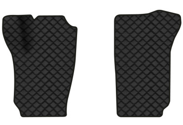 Килимки з екошкіри в салон авто передні EVAtech для Fabia (6Y) Skoda 1999-2007 1 покоління Htb EU (SK1628AD2BBB) - Фото 1