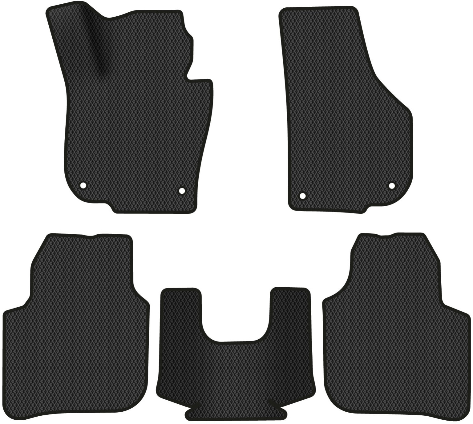 EVA коврики в салон авто EVAtech для Superb (B6) Skoda 2008-2015 2 поколение Combi EU (SK31130CE5AV4RBB) - Фото 1