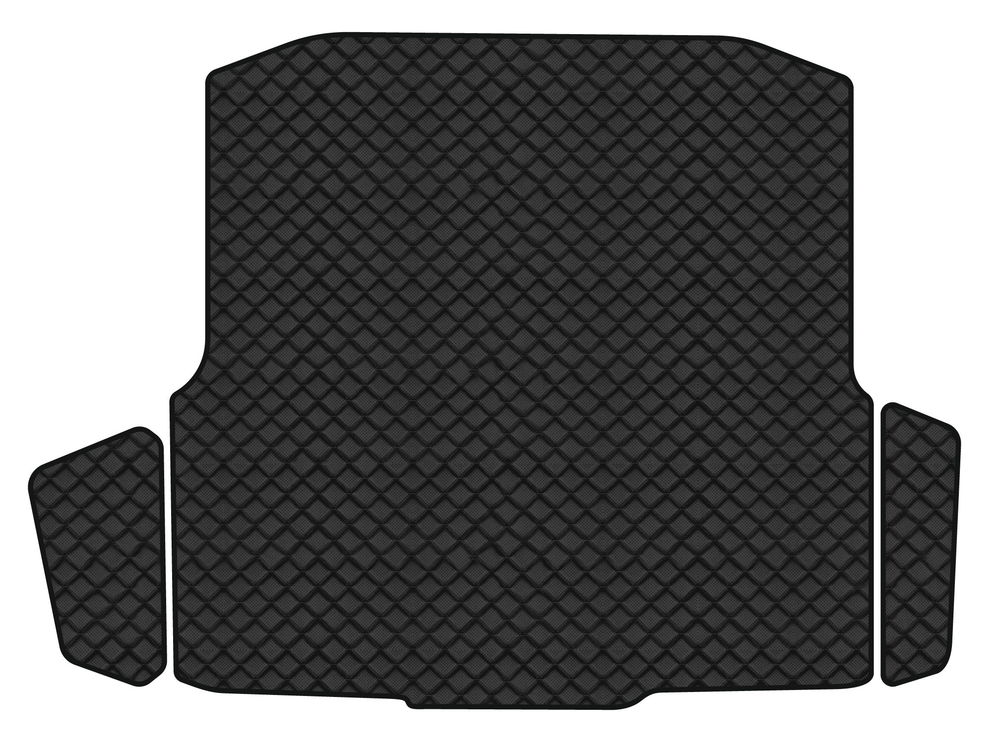 Коврики из экокожи в багажник авто EVAtech ECO для Octavia A7 (Subwoofer Canton) AT Skoda 2013-2020 3 поколение Combi EU (SK32062BG3BBB) - Фото 1