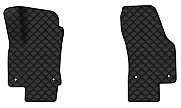 Килимки з екошкіри в салон авто передні EVAtech для Kodiaq (5 seats) Skoda 2016-2021 1 покоління SUV EU (SK32942AJ2AV4BBLB) - Фото 1