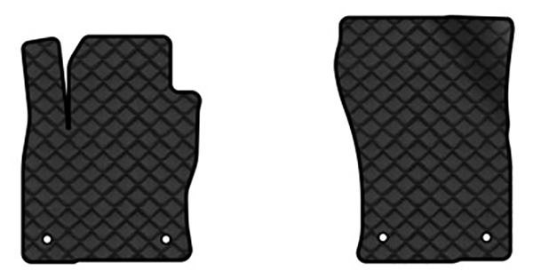 Килимки з екошкіри в салон авто передні EVAtech для Kodiaq (5 seats) Skoda 2016-2021 1 покоління SUV EU (SK32942AM2AV4BBLB) - Фото 1