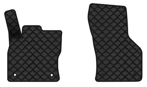 Коврики из экокожи в салон авто передние EVAtech для Octavia A7 MT Skoda 2013-2020 3 поколение Combi EU (SK3638AR2AV4BBB) - Фото 1