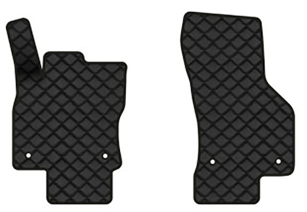 Коврики из экокожи в салон авто передние EVAtech для Octavia A7 MT Skoda 2013-2020 3 поколение Combi EU (SK3638AV2AV4BBB) - Фото 1