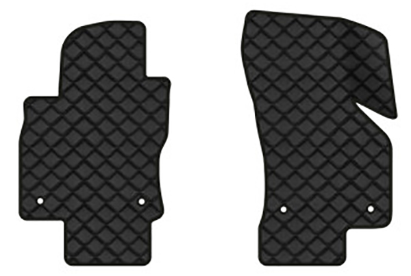 Коврики из экокожи в салон авто передние EVAtech для Octavia A7 AT Skoda 2013-2020 3 поколение Liftback EU (SK3639AB2AV4BBB) - Фото 1