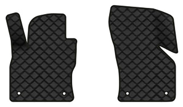 Коврики из экокожи в салон авто передние EVAtech для Octavia A7 AT Skoda 2013-2020 3 поколение Liftback EU (SK3639AM2AV4BBB) - Фото 1