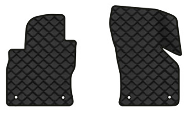 Коврики из экокожи в салон авто передние EVAtech для Octavia A7 AT Skoda 2013-2020 3 поколение Liftback EU (SK3639AO2AV4BBB) - Фото 1