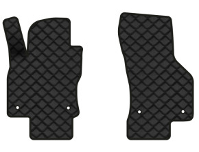 Коврики из экокожи в салон авто передние EVAtech для Octavia A7 AT Skoda 2013-2020 3 поколение Liftback EU (SK3639AV2AV4BBB) - Фото 1