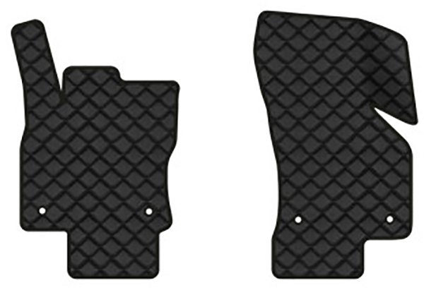 Килимки з екошкіри в салон авто передні EVAtech для Octavia A7 MT Skoda 2013-2020 3 покоління Liftback EU (SK3640A2AV4BBB) - Фото 1