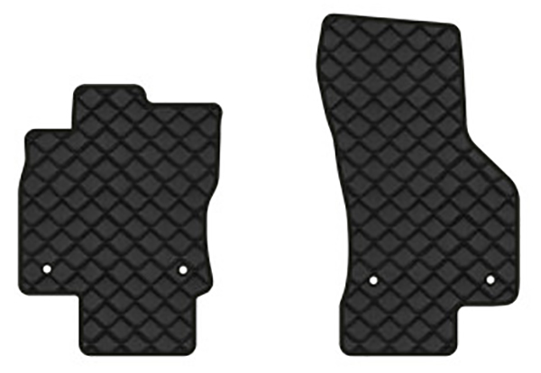 Килимки з екошкіри в салон авто передні EVAtech для Octavia A7 MT Skoda 2013-2020 3 покоління Liftback EU (SK3640AG2AV4BBB) - Фото 1