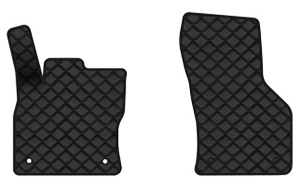 Коврики из экокожи в салон авто передние EVAtech для Octavia A7 MT Skoda 2013-2020 3 поколение Liftback EU (SK3640AR2AV4BBB) - Фото 1